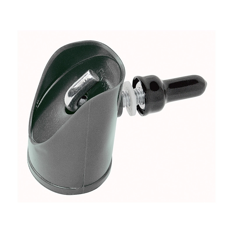 Manșon pentru stâlp 38mm / PVC / negru / complet