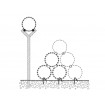Sârmă ghimpată tip brici diametru ambalaj 450 mm / 8 m