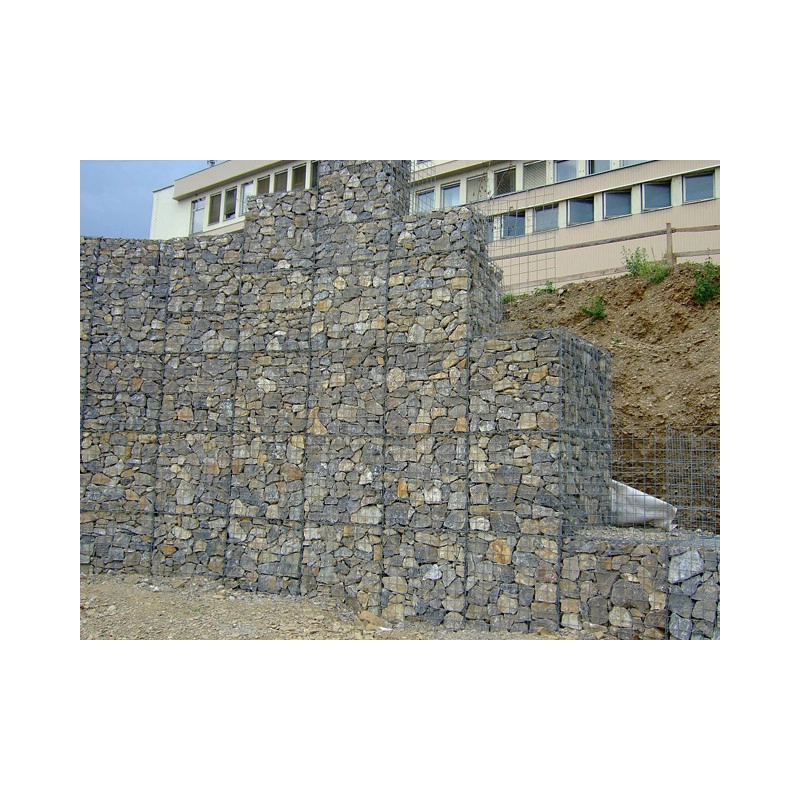 Coș Gabion Bloc / dimensiunea ochiurilor: 100x 50mm / sârmă: 4,00mm / dimensiune: 100x100cm / ZN+AL