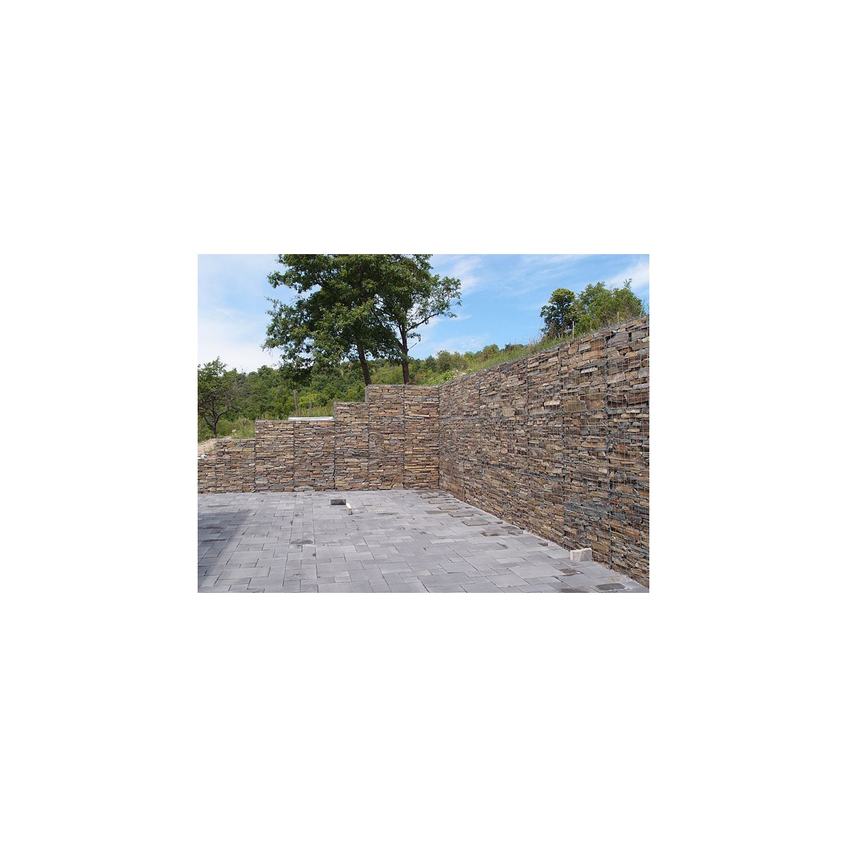 Coș Gabion Bloc / dimensiune ochiuri: 100x 50mm / sârmă: 4,00mm / dimensiune: 200x100cm / ZN+AL