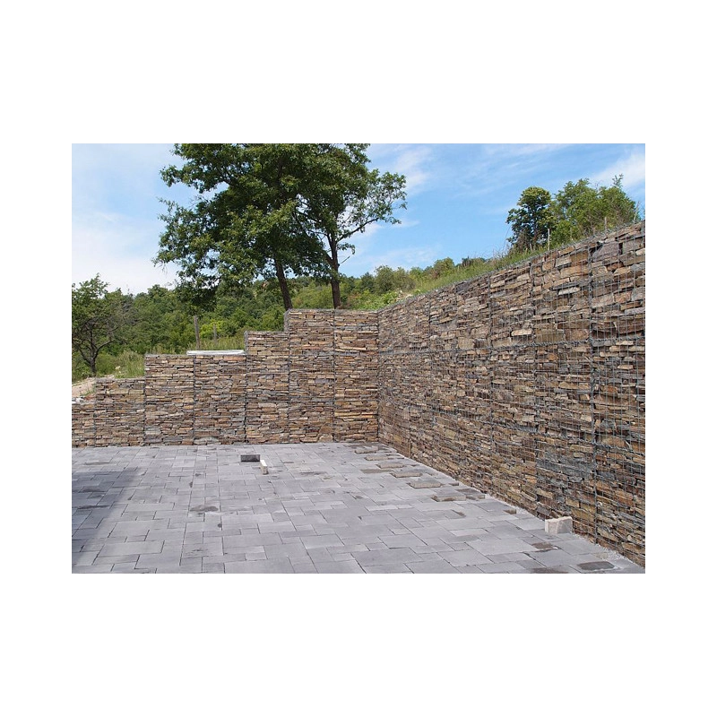 Coș Gabion Bloc / mărimea ochiurilor: 100x100mm / sârmă: 4,00mm / dimensiune: 100x100cm / ZN+AL