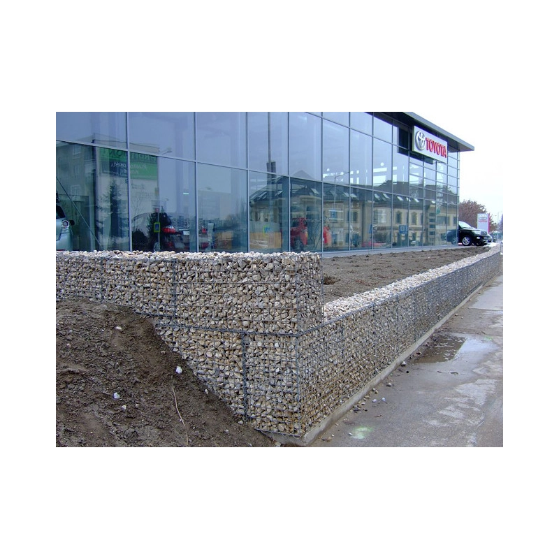 Coș Gabion / dimensiune ochiuri: 100x100mm / sârmă: 4,00mm / dimensiune: 150x50cm / ZN+AL