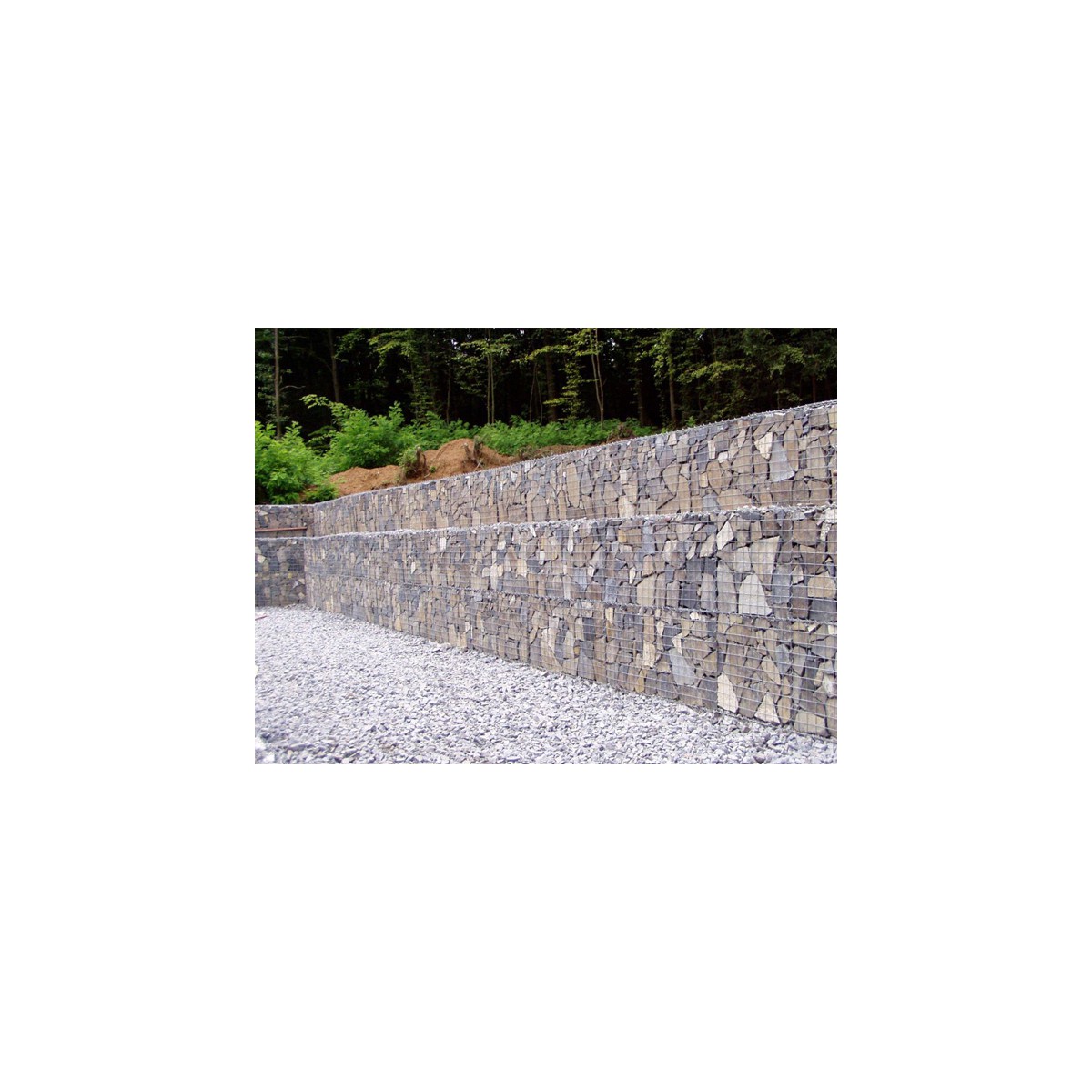 Coș Gabioane Bloc / mărimea ochiului: 100x100mm / sârmă: 4,00mm / dimensiune: 150x100cm / ZN+AL