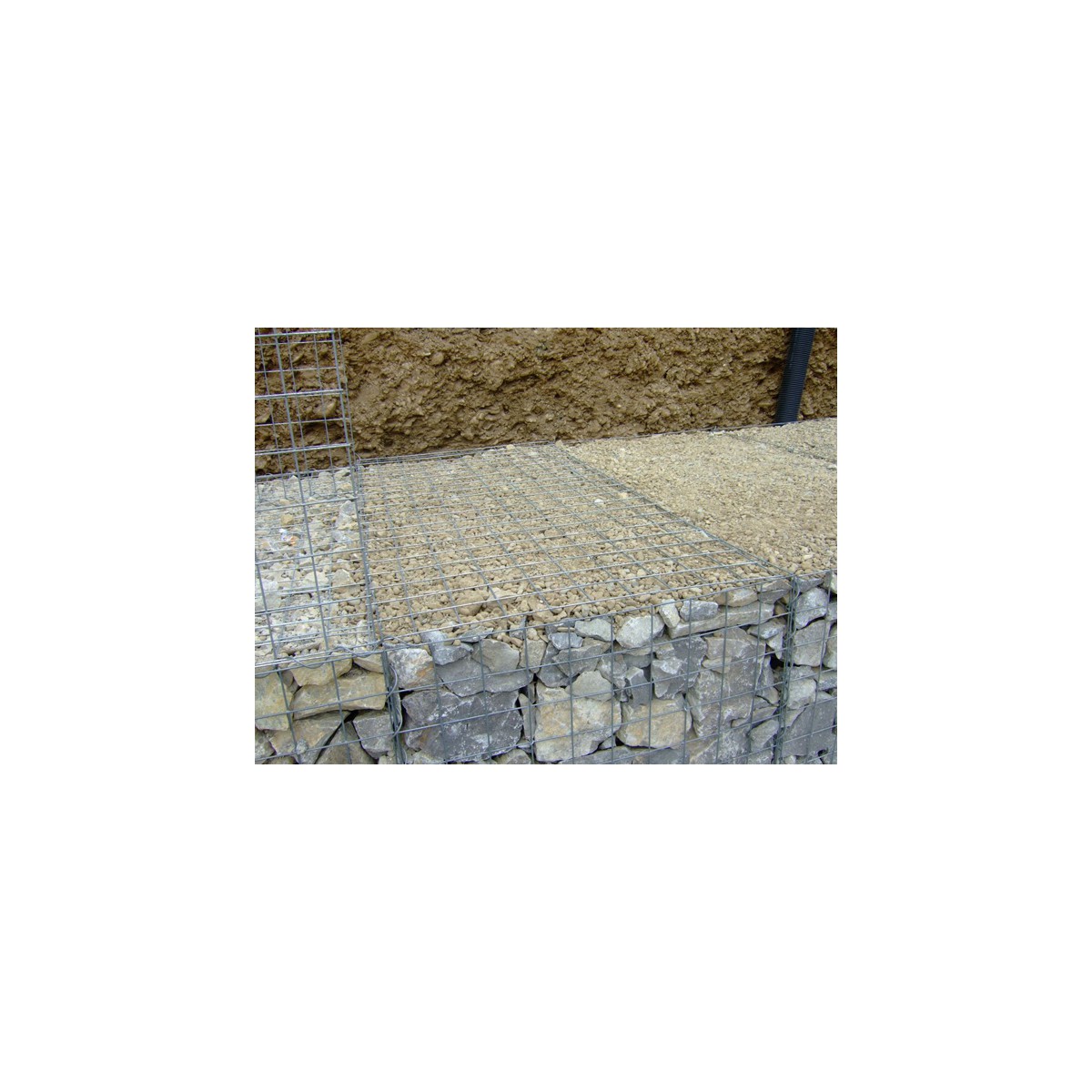 Coșuri Gabion Bloc / dimensiunea ochiurilor: 100x100mm / sârmă: 4,00mm / dimensiuni: 200x 50cm / ZN+AL
