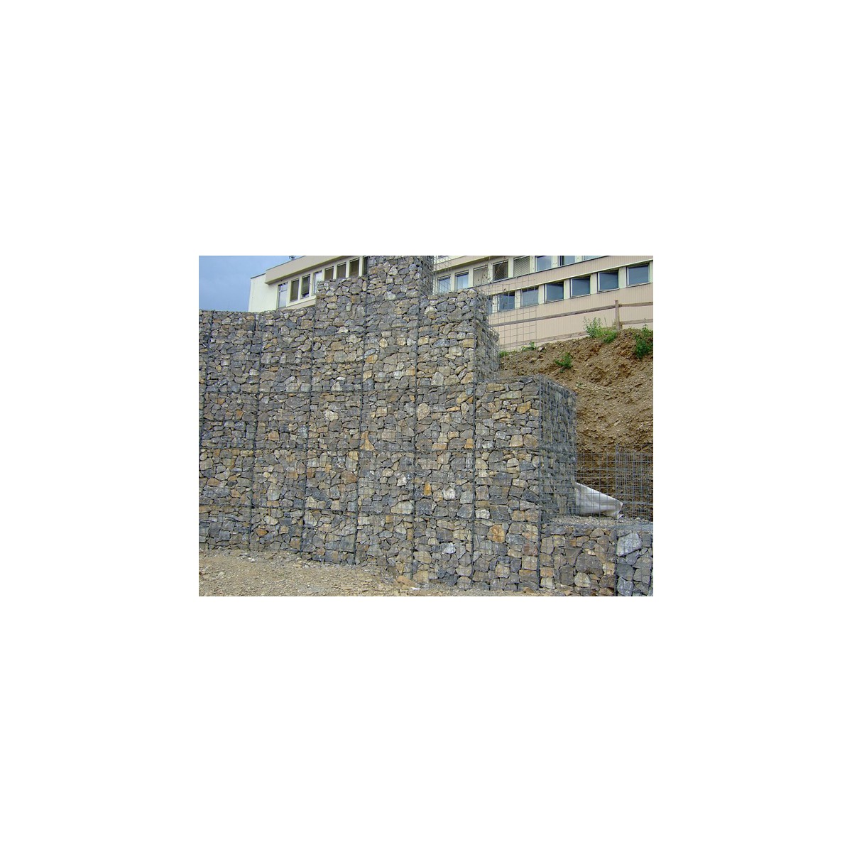 Coșuri Gabion Bloc / dimensiunea ochiurilor: 100x100mm / sârmă: 4,00mm / dimensiuni: 200x 50cm / ZN+AL