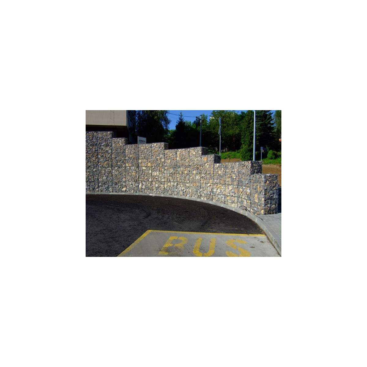Coș Gabion / Mărimea ochiurilor: 100x100mm / Sârmă: 4,00mm / Dimensiune: 200x100cm / ZN+AL