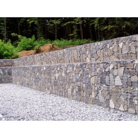 Coș Gabion / mărimea ochiurilor: 100x100mm / sârmă: 4,00mm / dimensiune: 300x100cm / ZN+AL