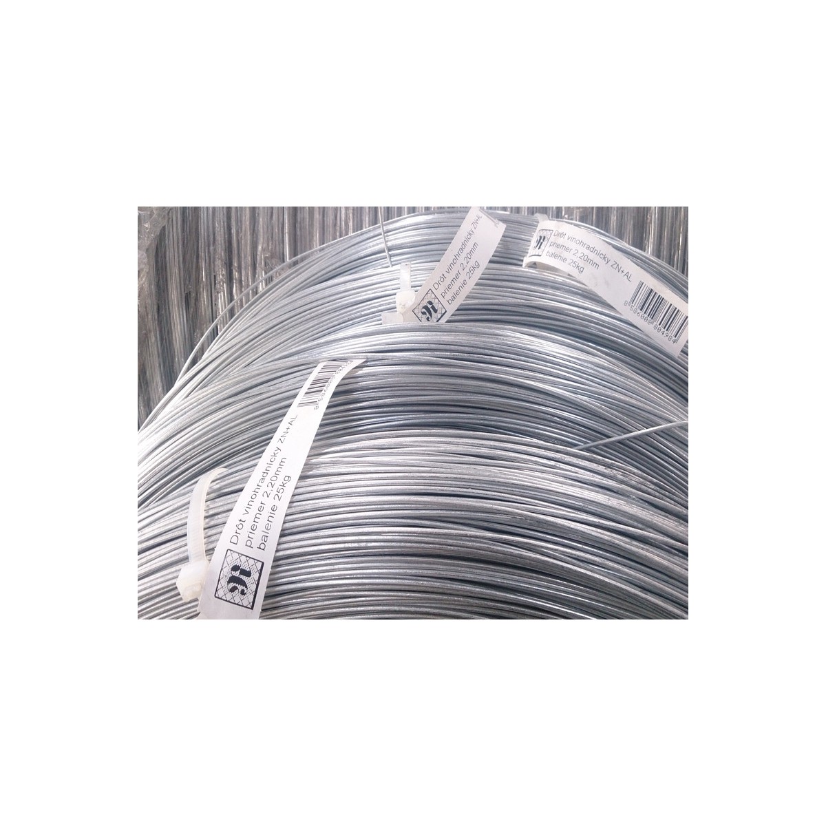Sârmă ZN+AL 2,20mm / 700-900MPa / ZN125g / 25kg - viticol