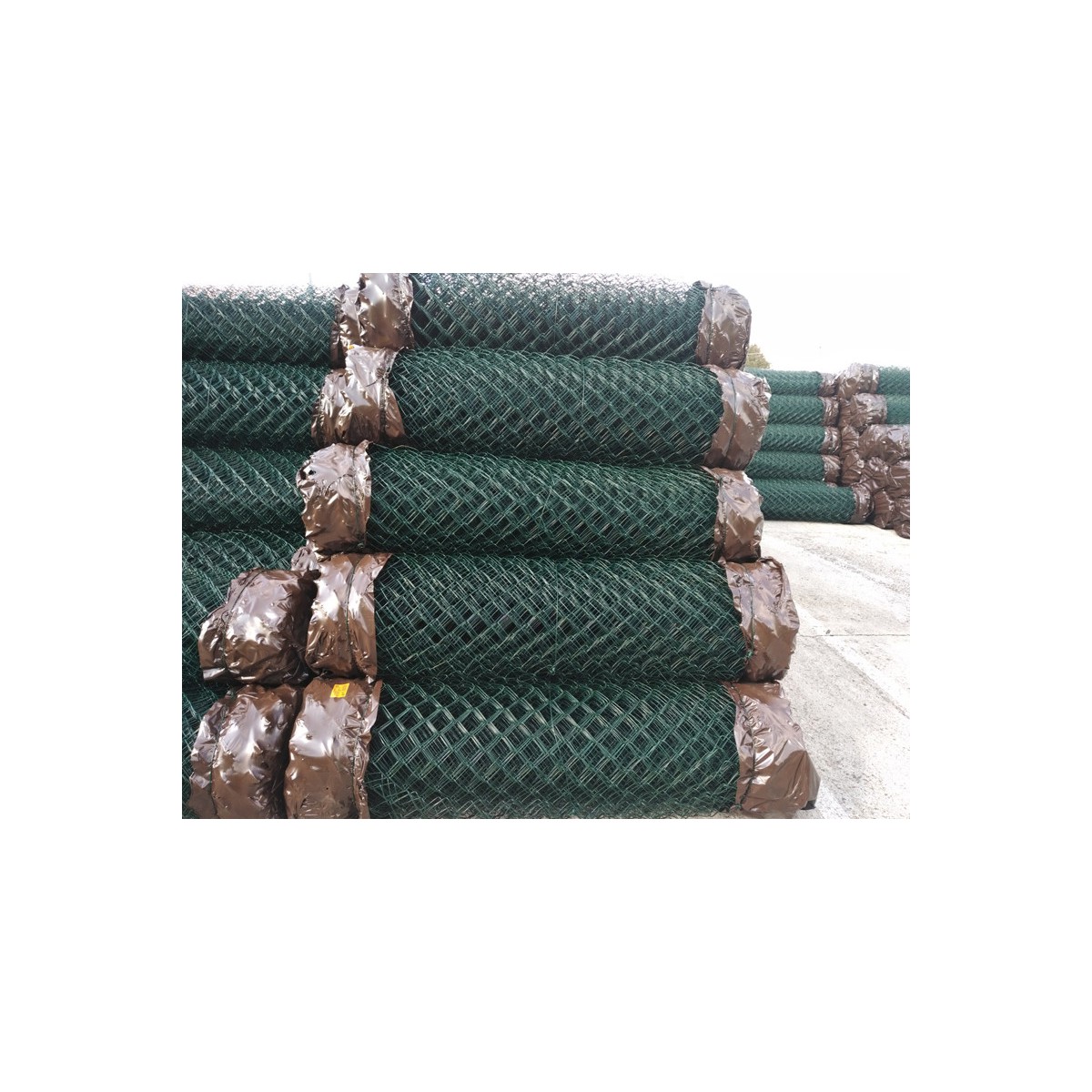 Plasă pătrată 60/3,00-1,90/180/15m / PVC BND / ZN+PVC6005
