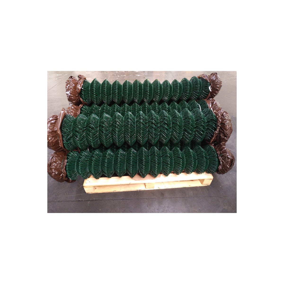 Plasă pătrată 60/2,50-1,65/150/25m / PVC COMPACT / ZN+PVC6005