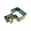 Clemă panou pe stâlp 60x40mm / 4mm / finală / ZN+PVC6005