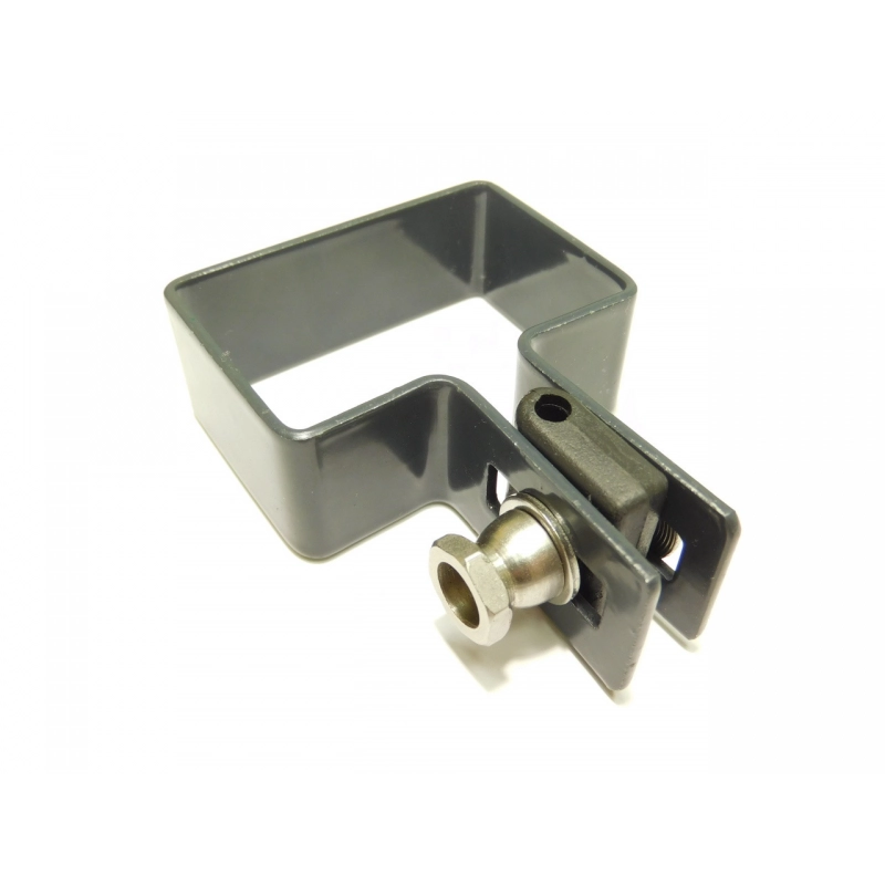 Clemă panou pe stâlp 60x40mm / 4mm / finală / ZN+PVC7016
