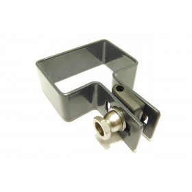 Clemă panou pe stâlp 60x40mm / 5mm / finală / ZN+PVC7016