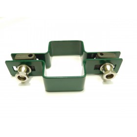 Clemă panou pe stâlp 60x40mm / 4mm / continuă / ZN+PVC6005