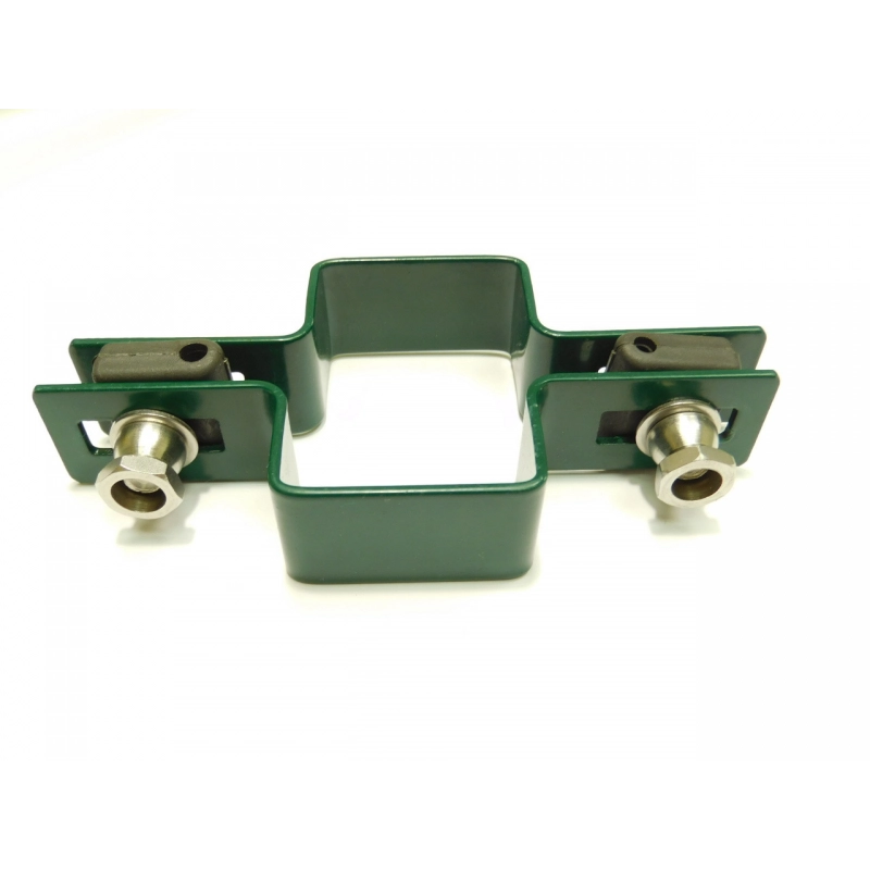 Clemă panou pe stâlp 60x40mm / 4mm / continuă / ZN+PVC6005