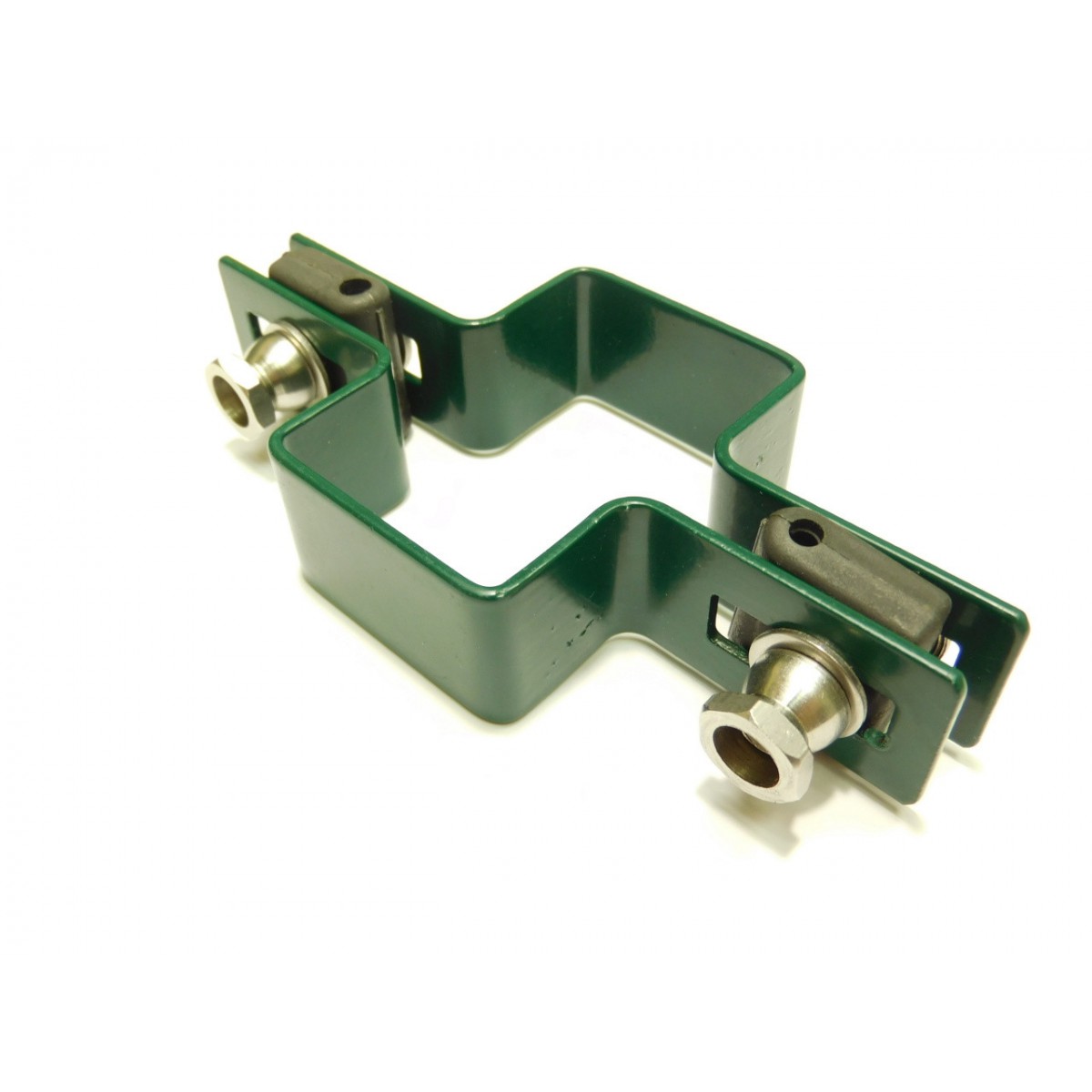 Clemă panou pe stâlp 60x40mm / 4mm / continuă / ZN+PVC6005