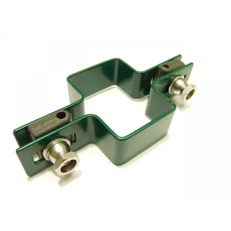 Clemă panou pe stâlp 60x40mm / 5mm / continuă / ZN+PVC6005