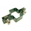 Clemă panou pe stâlp 60x40mm / 5mm / continuă / ZN+PVC6005