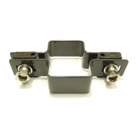 Bracket panou pe stâlp 60x40mm / 4mm / continuă / ZN+PVC7016