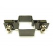 Panel clip for post 60x40mm / 4mm / continuous / ZN+PVC7016