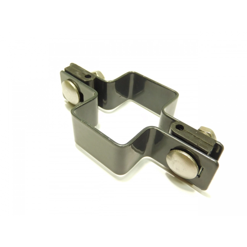 Bracket panou pe stâlp 60x40mm / 4mm / continuă / ZN+PVC7016