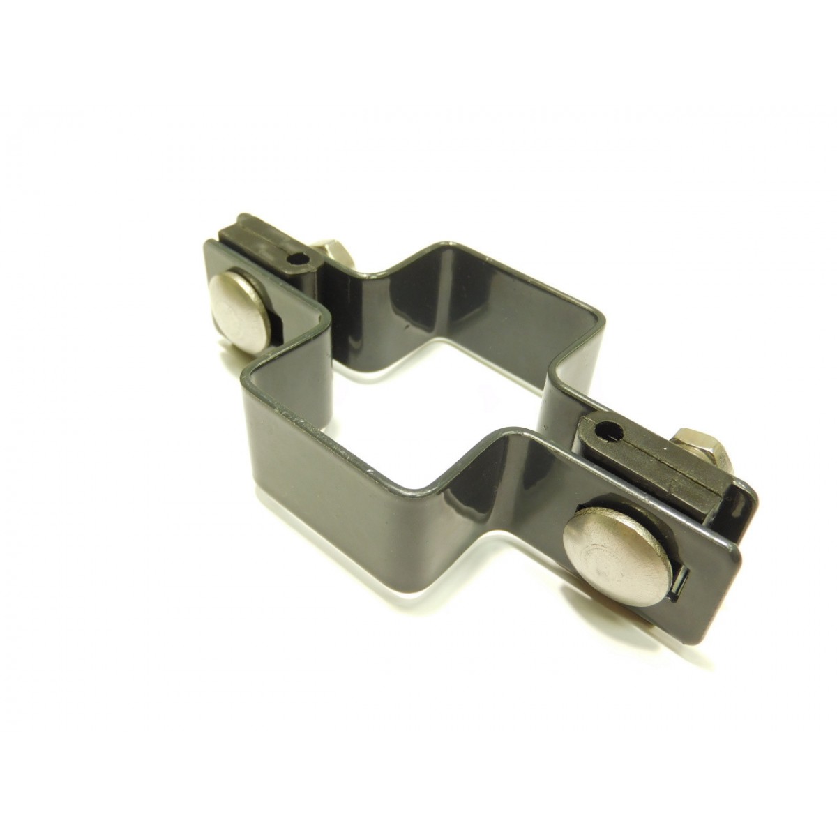Bracket panou pe stâlp 60x40mm / 4mm / continuă / ZN+PVC7016