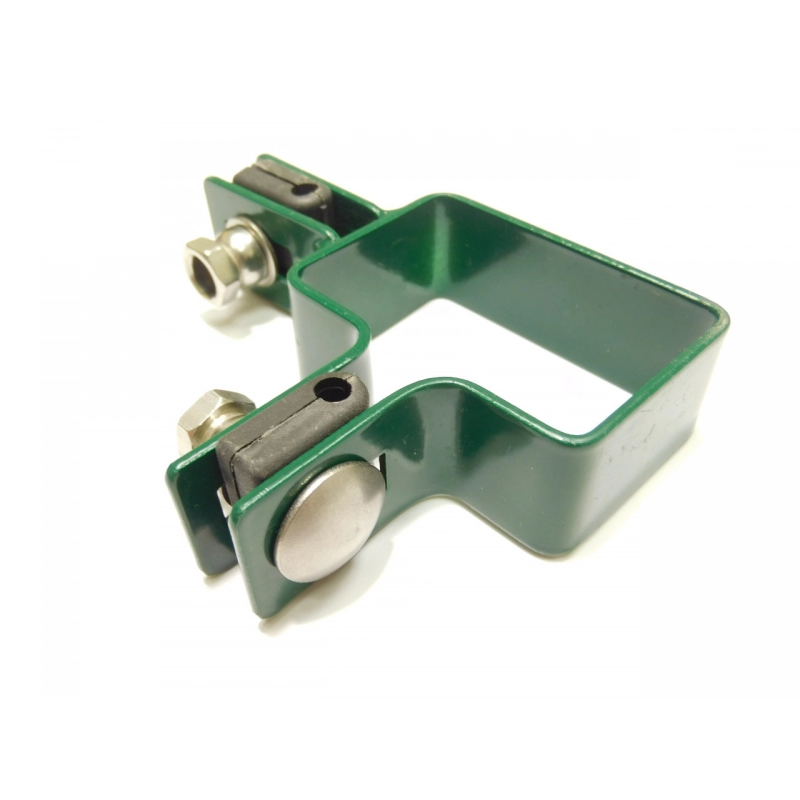 Panel clip for post 60x40mm / 4mm / corner / ZN+PVC6005