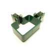 Clemă panou pe stâlp 60x40mm / 5mm / colț / ZN+PVC6005