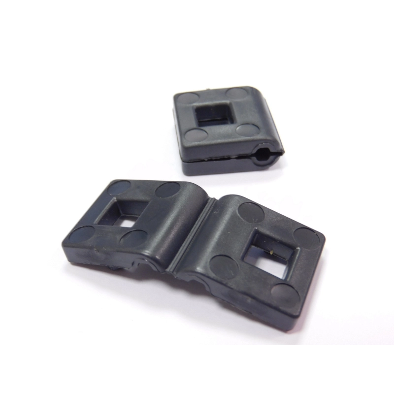 Distanțier PVC pe clemă / 5mm / negru / (set 10buc)
