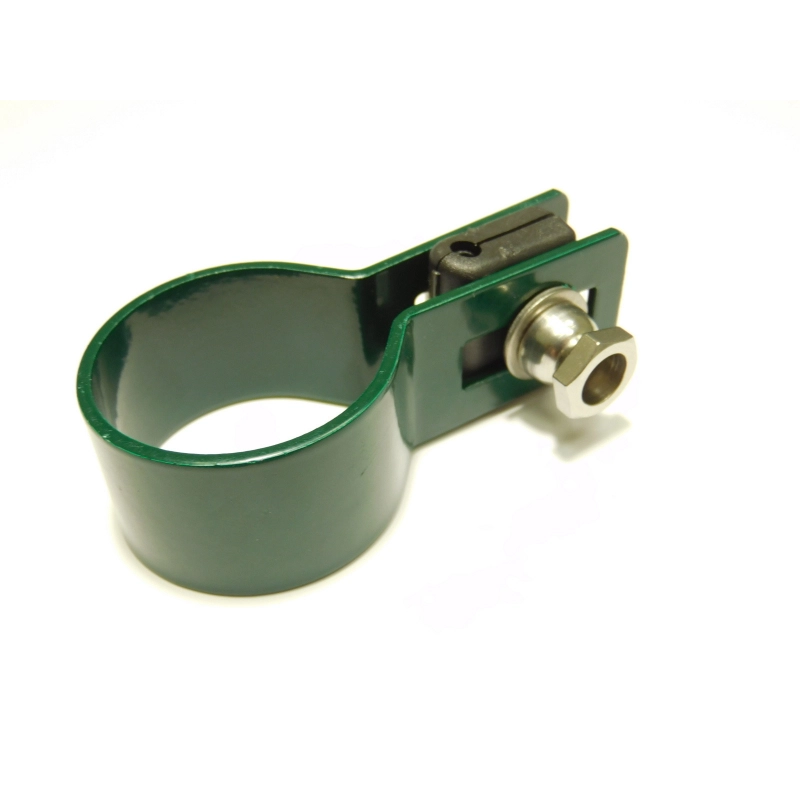 Clemă panou pe stâlp 48mm / 5mm / finală / ZN+PVC6005