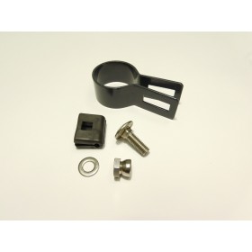 Clemă panou pe stâlp 48mm / 5mm / finală / ZN+PVC7016