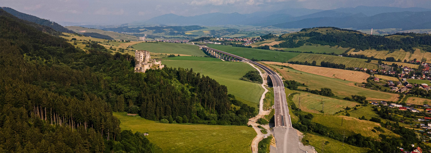 Împletiturile de plasă pe noile secțiuni de autostrăzi slovace